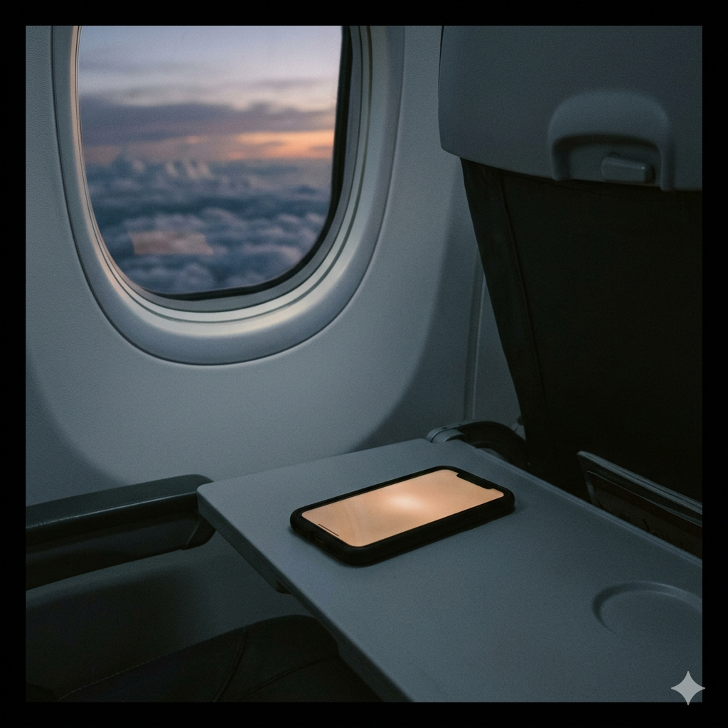 On the flight home